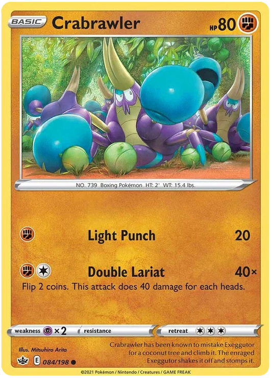 084/198 Crabrawler (Chilling Reign) Pokémon card (English)