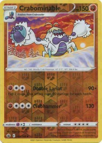 085/198 Crabominable (Reverse Holo) (Chilling Reign) Pokémon card (English)