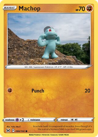 086/196 Machop (Lost Origin) Pokemon card (English)