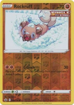 086/198 Rockruff (Reverse Holo) (Chilling Reign) Pokémon card (English)