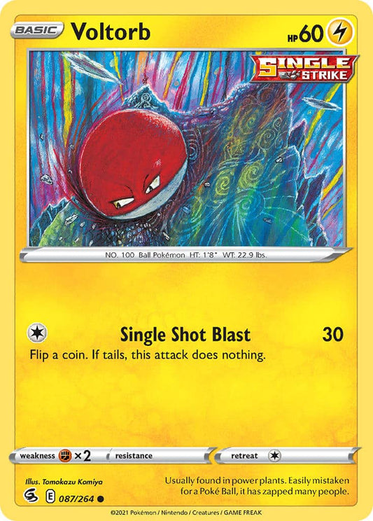 087/264 Voltorb (Fusion Strike) Pokemon card (English)
