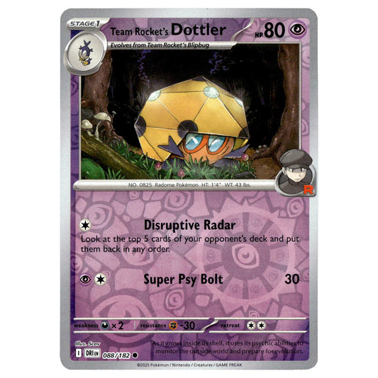 088/182 Team Rocket's Dottler (Reverse Holo) - Destined Rivals - Pokémon card (English)