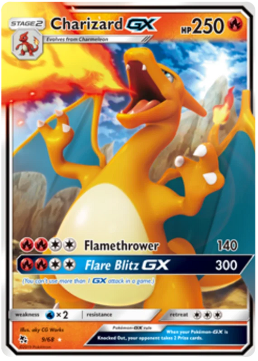 09/68 Charizard GX (Hidden Fates) Pokémon card (English)