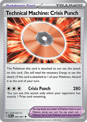 090/091 Technical Machine: Crises Punch - Pokémon Tool - Paldean Fates - Pokémon card (English)