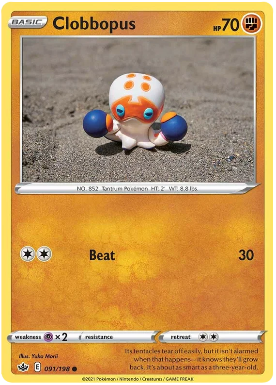 091/198 Clobbopus (Chilling Reign) Pokémon card (English)