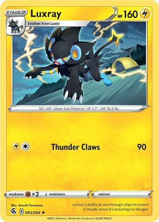 093/264 Luxray (Rare) (Fusion Strike) Pokemon card (English)