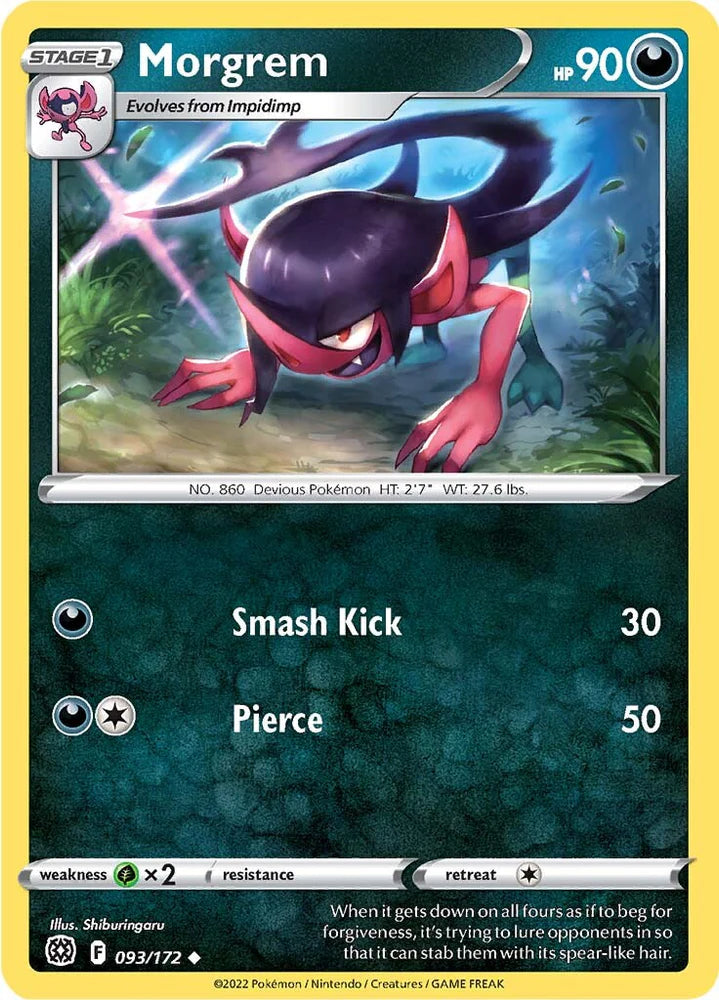 093/172 Morgrem (Brilliant Stars) Pokemon card (English)