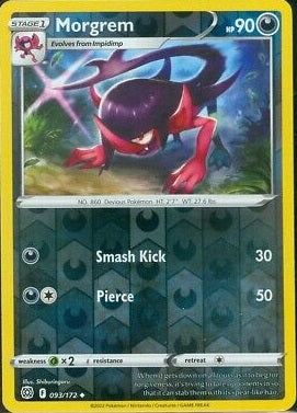093/172 Morgrem (Reverse Holo) (Brilliant Stars) Pokemon card (English)