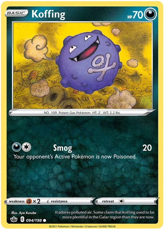 094/198 Koffing (Chilling Reign) Pokémon card (English)