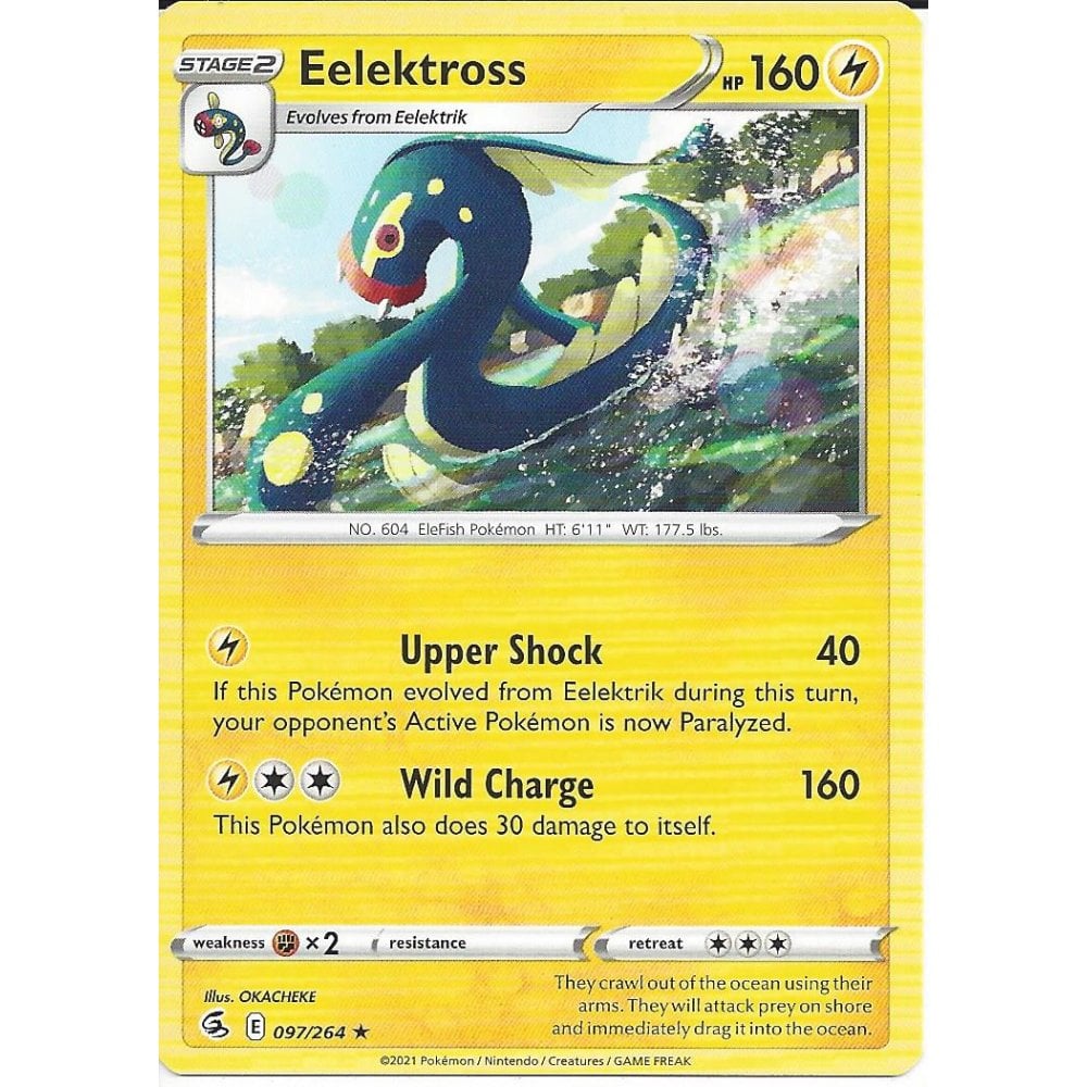 097/264 Eelektross (Rare) (Fusion Strike) Pokemon card (English)