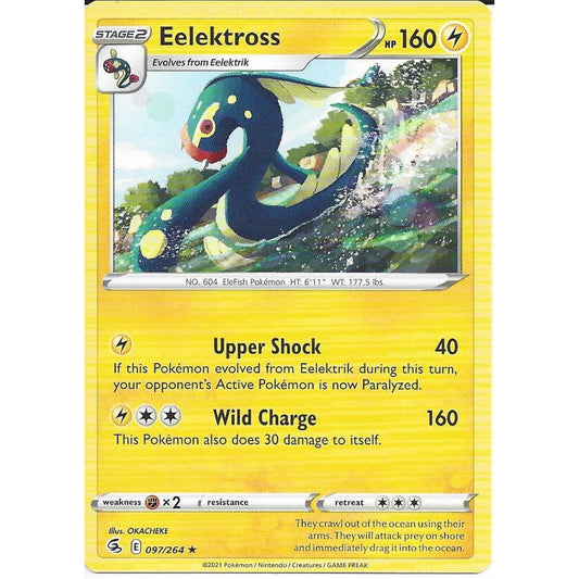097/264 Eelektross (Rare) (Fusion Strike) Pokemon card (English)