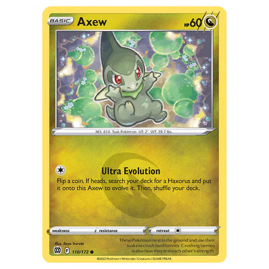 110/172 Axew (Brilliant Stars) Pokemon card (English)