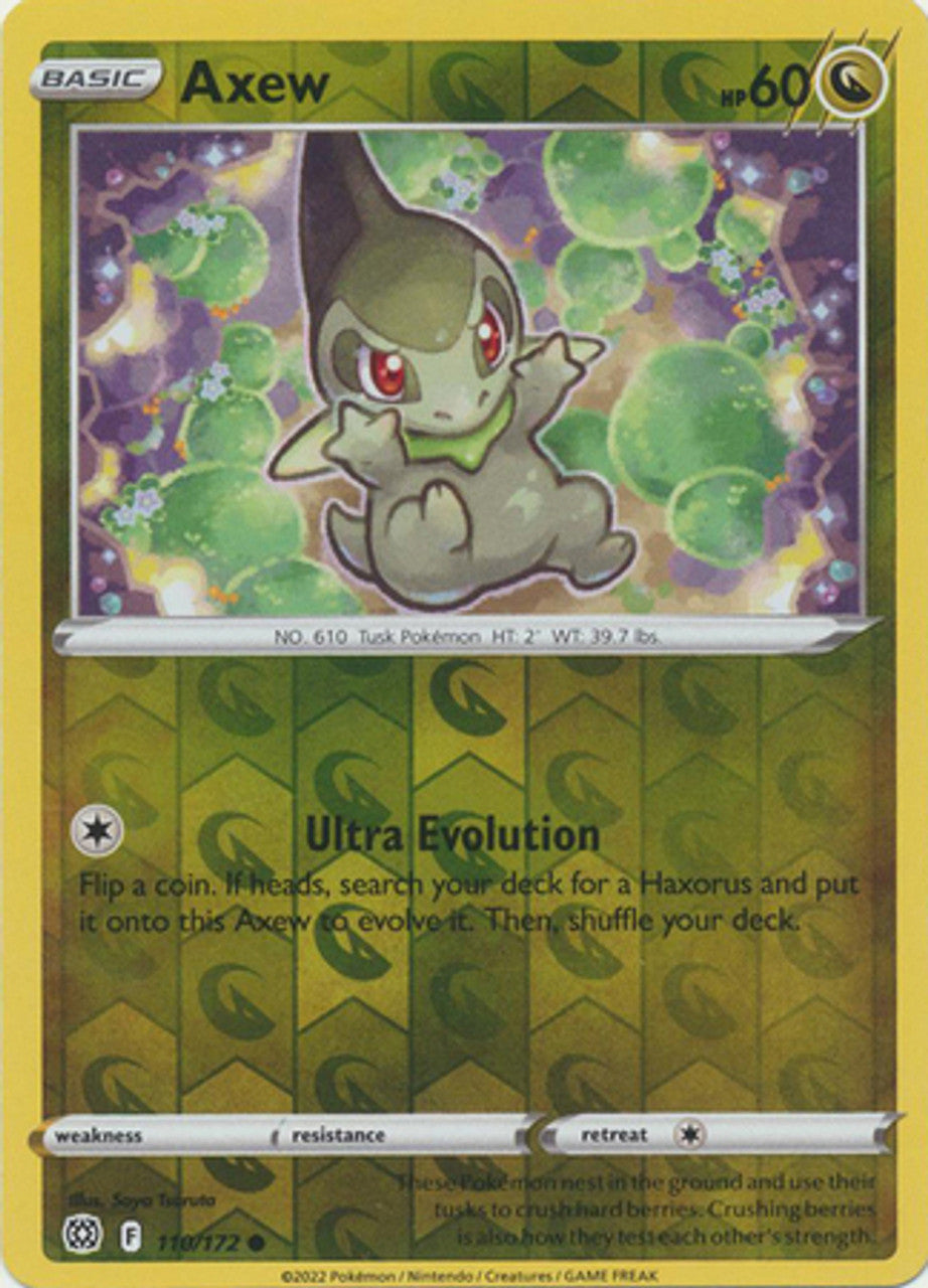 110/172 Axew (Reverse Holo) (Brilliant Stars) Pokemon card (English)