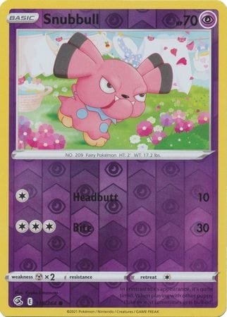 115/264 Snubbull (Reverse Holo) (Fusion Strike) Pokemon card (English)
