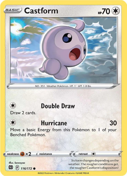 116/172 Castform (Brilliant Stars) Pokemon card (English)