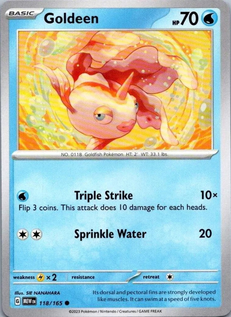 118/165 Goldeen - Pokémon 151 - Pokémon card (English)