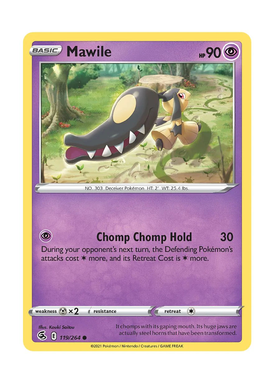 119/264 Mawile (Fusion Strike) Pokemon card (English)