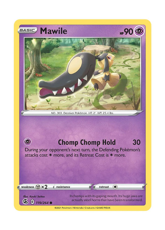 119/264 Mawile (Fusion Strike) Pokemon card (English)