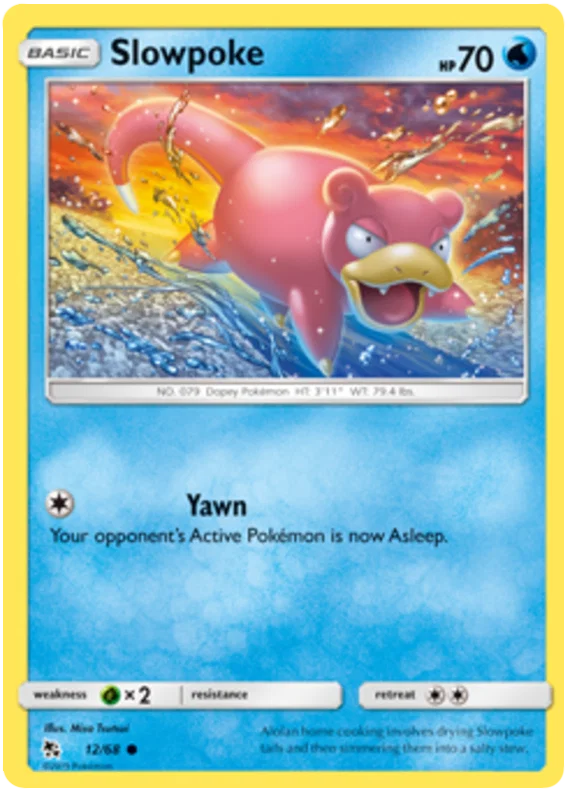 12/68 Slowpoke (Hidden Fates) Pokémon card (English)