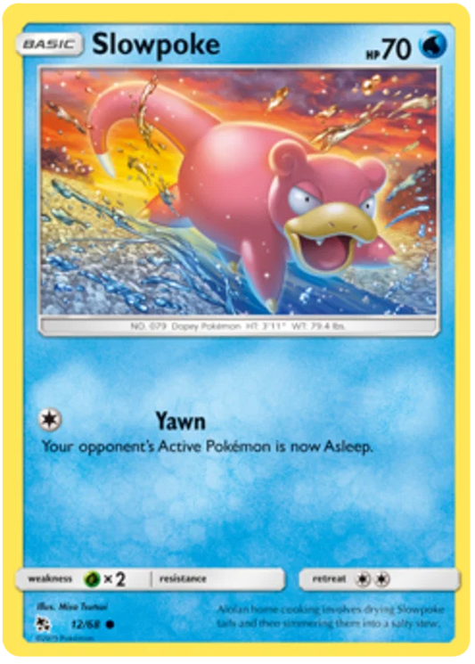 12/68 Slowpoke (Hidden Fates) Pokémon card (English)