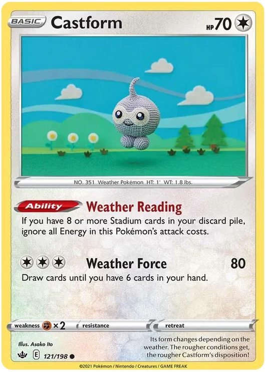 121/198 Castform (Chilling Reign) Pokémon card (English)