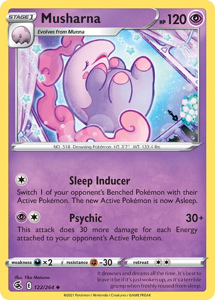 122/264 Musharna (Fusion Strike) Pokemon card (English)