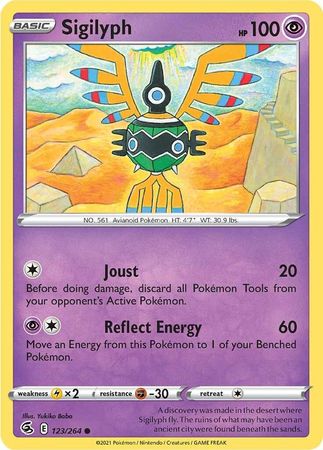 123/264 Sigilyph (Fusion Strike) Pokemon card (English)