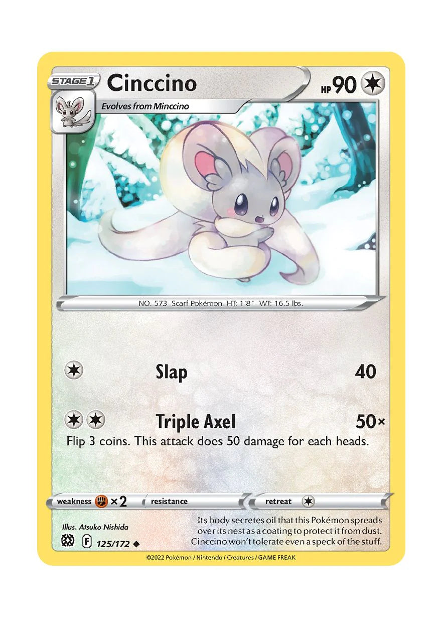 125/172 Cinccino (Brilliant Stars) Pokemon card (English)
