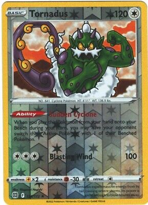 126/172 Tornadus (Reverse Holo) (Rare) (Brilliant Stars) Pokemon card (English)