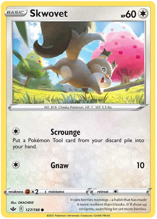 127/198 Skwovet (Chilling Reign) Pokémon card (English)