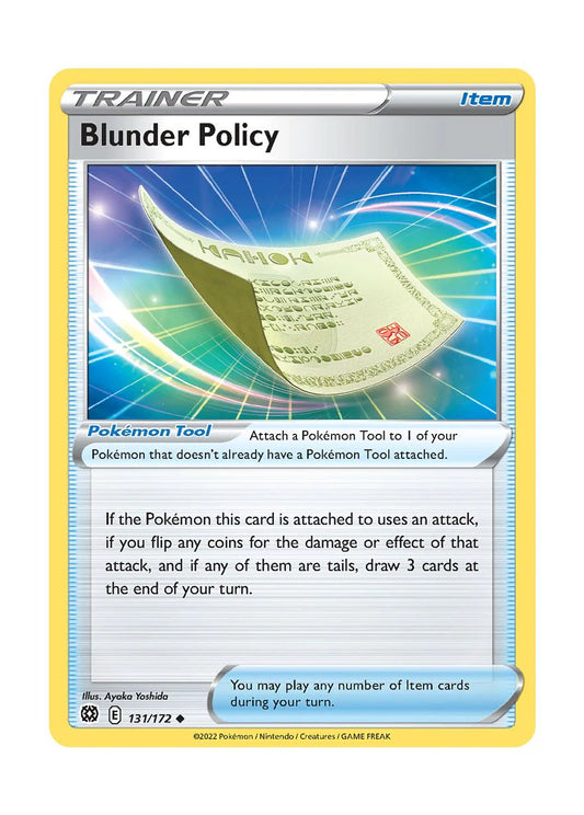 131/172 Blunder Policy (Item) (Brilliant Stars) Pokemon card (English)