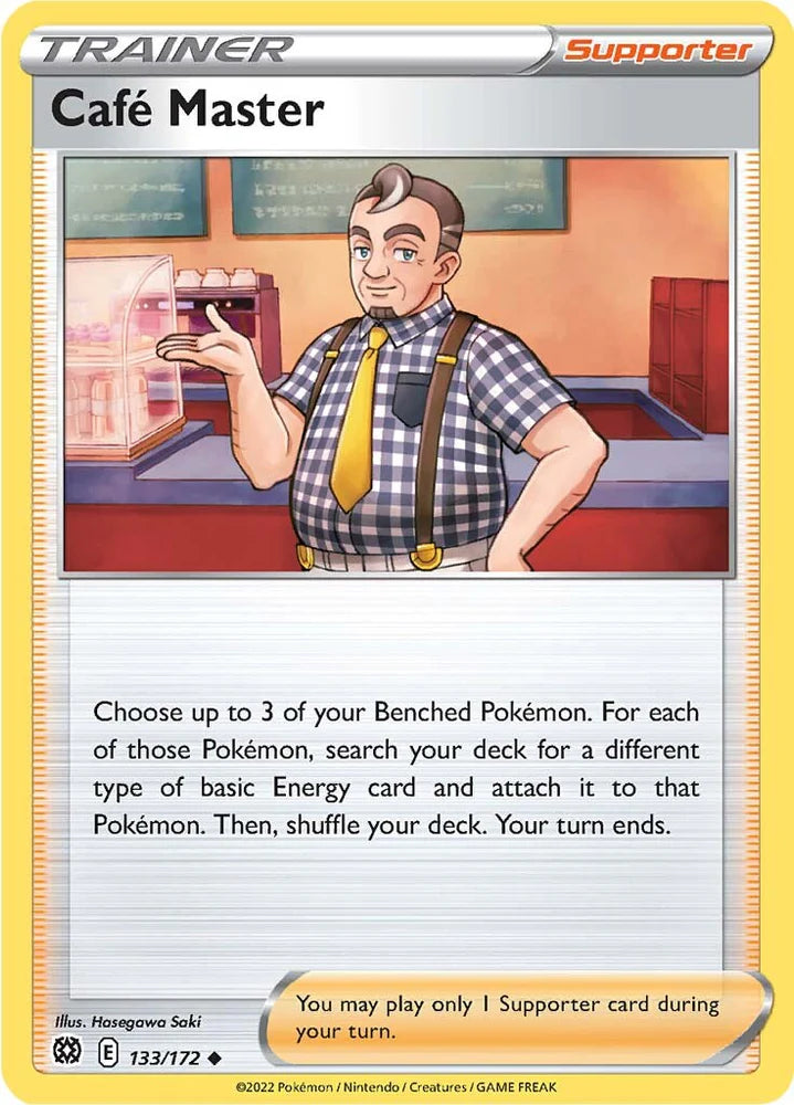 133/172 Café Master (Supporter) (Brilliant Stars) Pokemon card (English)