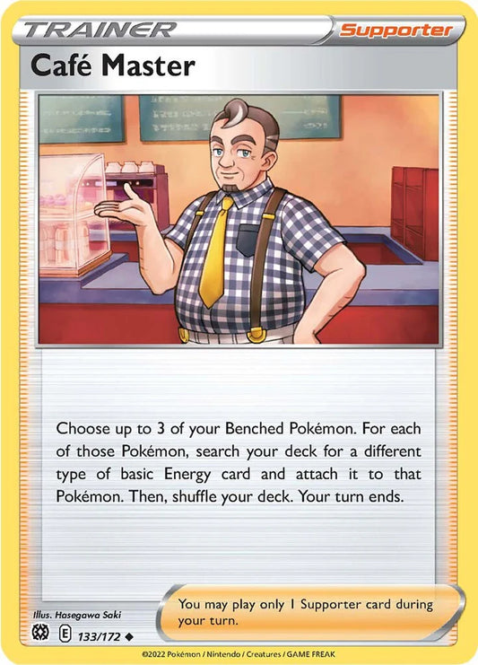 133/172 Café Master (Supporter) (Brilliant Stars) Pokemon card (English)