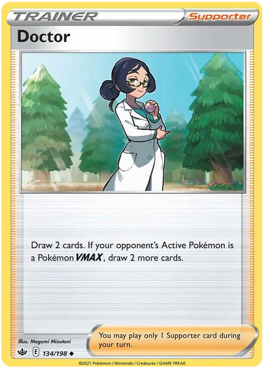 134/198 Doctor (Supporter) (Chilling Reign) Pokémon card (English)