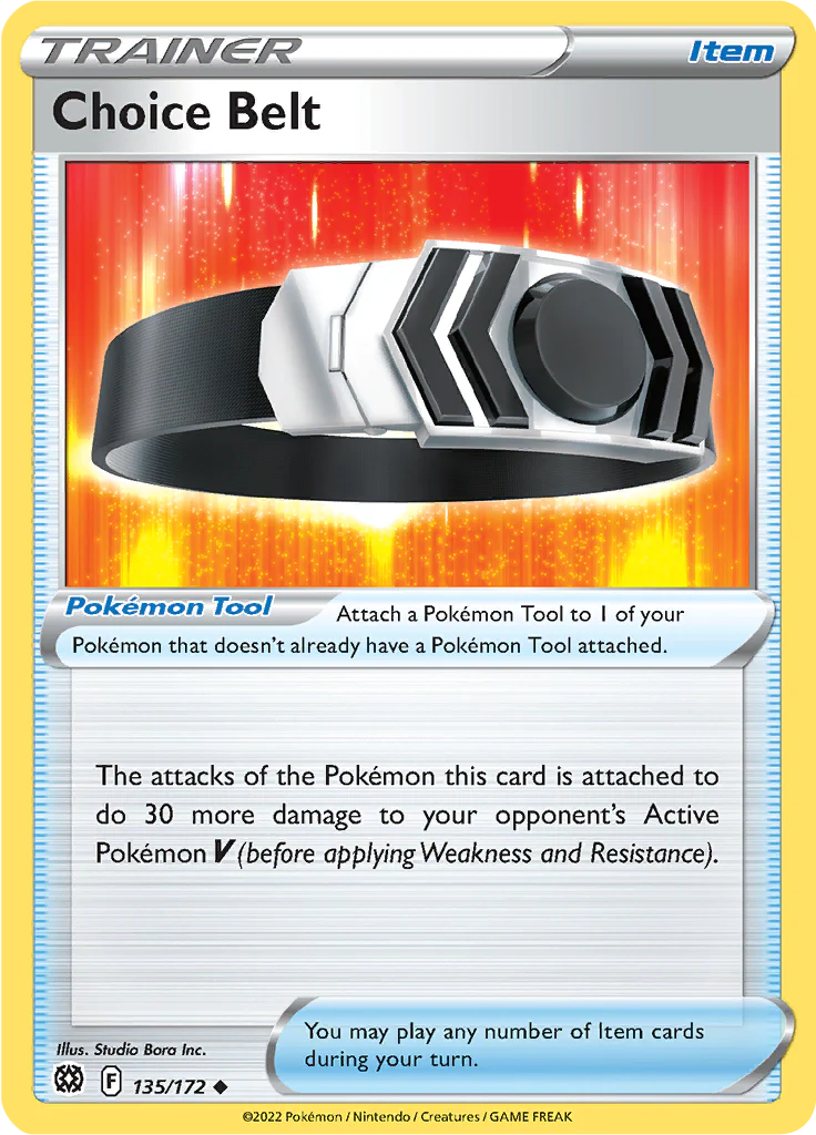 135/172 Choice Belt (Item) (Brilliant Stars) Pokemon card (English)