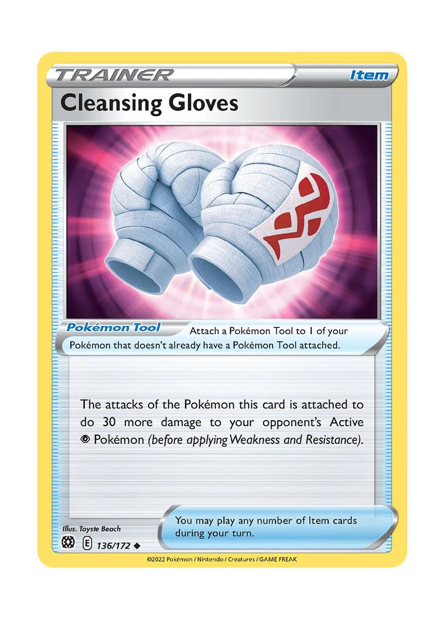 136/172 Cleansing Gloves (Item) (Brilliant Stars) Pokemon card (English)