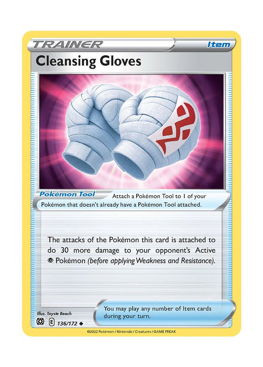 136/172 Cleansing Gloves (Item) (Brilliant Stars) Pokemon card (English)