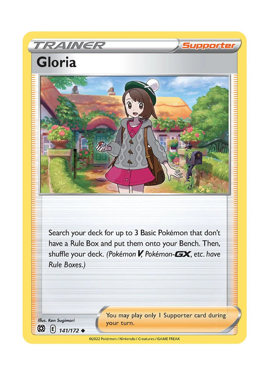 141/172 Gloria (Supporter) (Brilliant Stars) Pokemon card (English)