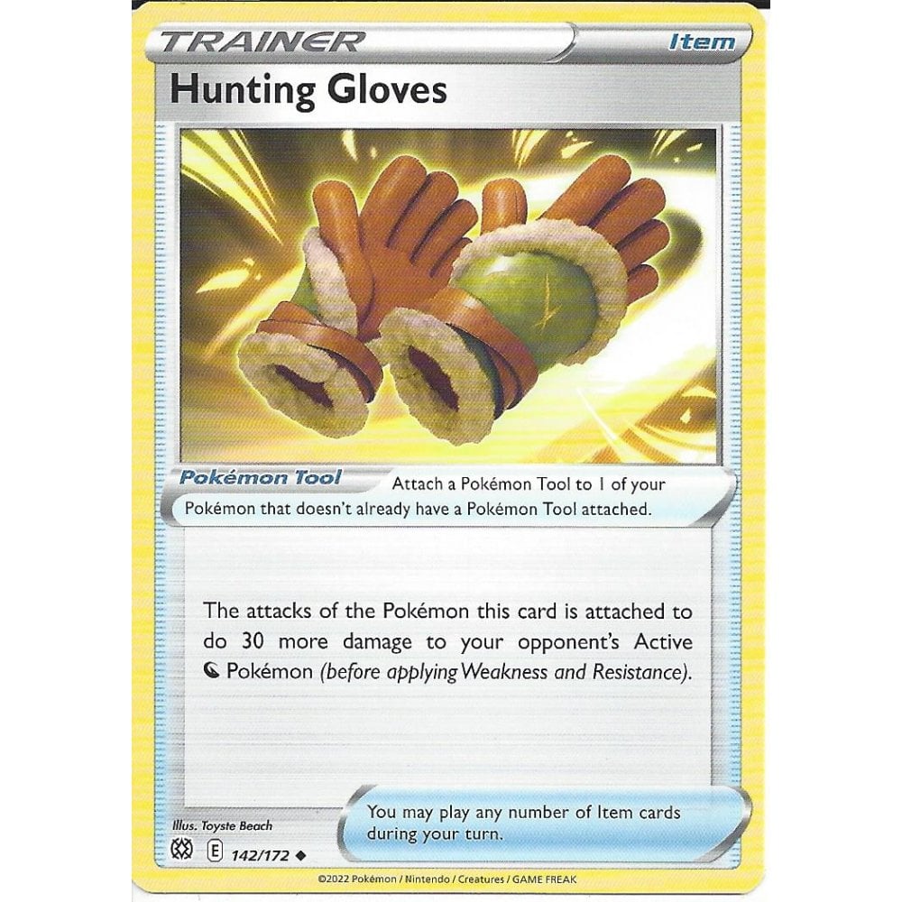 142/172 Hunting Gloves (Item) (Brilliant Stars) Pokemon card (English)