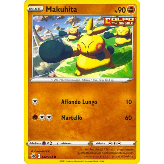 142/264 Makuhita (Fusion Strike) Pokemon card (English)