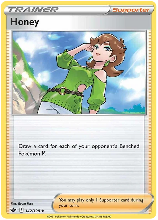 142/198 Honey (Supporter) (Chilling Reign) Pokémon card (English)