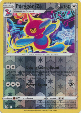 142/196 Porygon-Z (Reverse Holo) (Rare) (Lost Origin) Pokemon card (English)