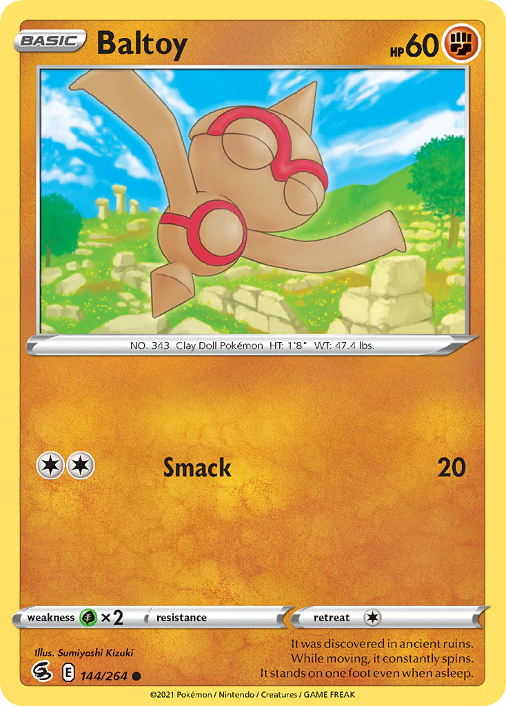 144/264 Baltoy (Fusion Strike) Pokemon card (English)