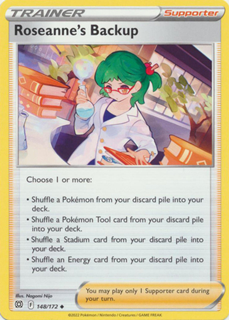 148/172 Roseanne's Backup (Supporter) (Brilliant Stars) Pokemon card (English)