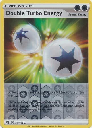 151/172 Double Turbo Energy (Reverse Holo) (Energy) (Brilliant stars) Pokemon card (English)