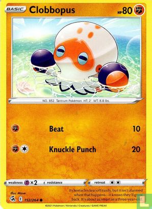 152/264 Clobbopus (Fusion Strike) Pokemon card (English)