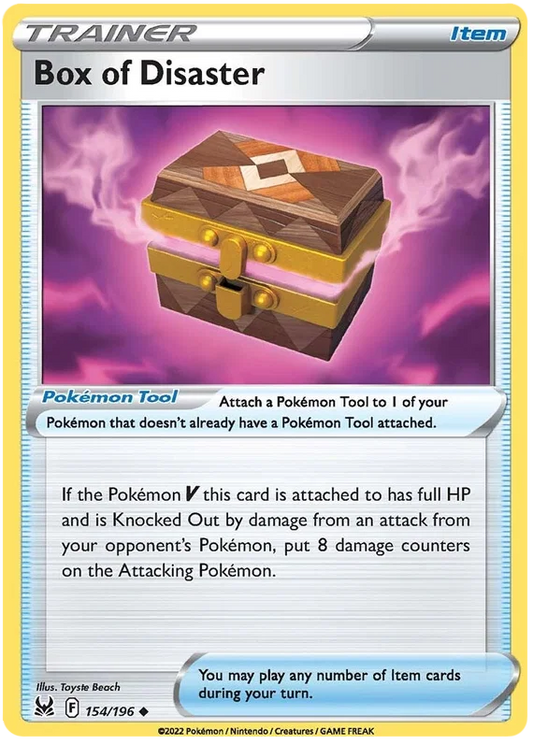 154//196 Box of Disaster (Item) Pokemon card (English)