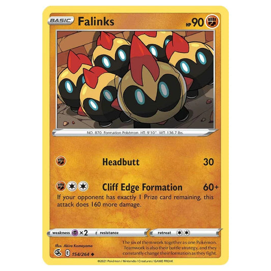 154/264 Falinks (Fusion Strike) Pokemon card (English)