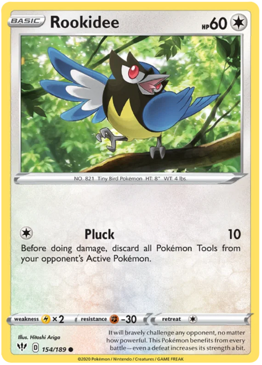 154/189 Rookidee (Darkness Ablaze) Pokemon card (English)
