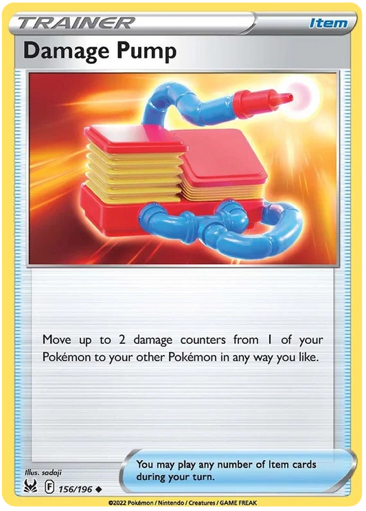 156/196 Damage Pump (Item) (Lost Origin) Pokemon card (English)